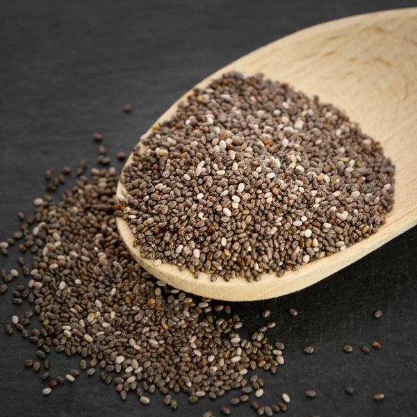 Chia Seeds powder and slices