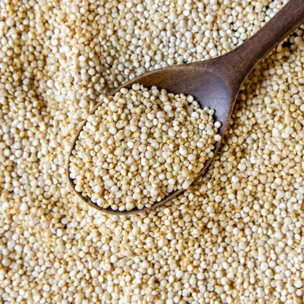 Quinoa powder and slices